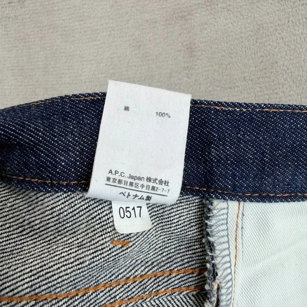 A.P.C. Petit New Standard Japanese‎ Selvedge Jeans Blue Men 32x34 Slim Straight